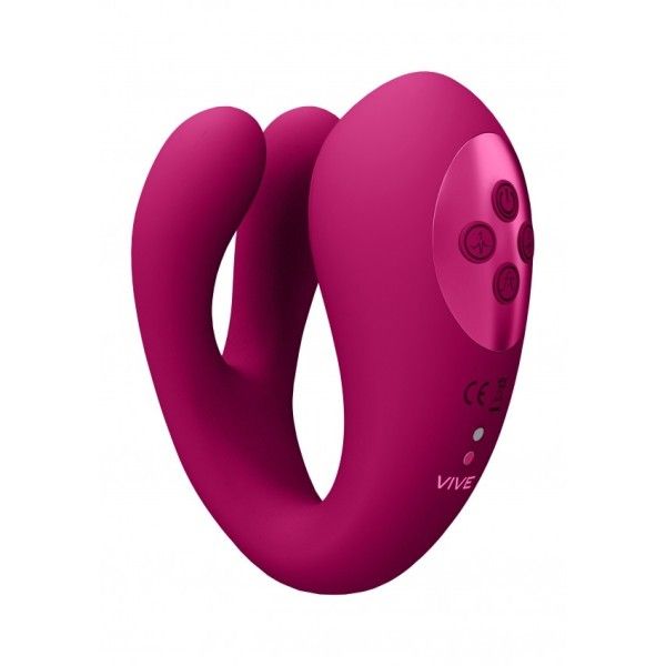 Vibratore Coppia Tripla Azione fucsia