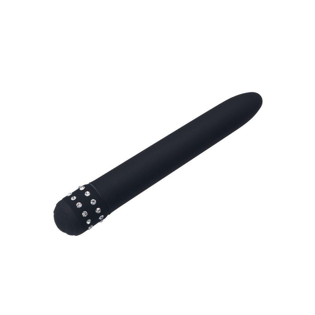 Vibratore vaginale stimolatore fallo vibrante mini slim black classic nero diamond