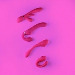Vibratore Coppia Tripla Azione fucsia Vibratore Coppia Tripla Azione fucsia