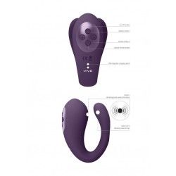 Vibratore Coppia Tripla Azione viola Vibratore Coppia Tripla Azione viola