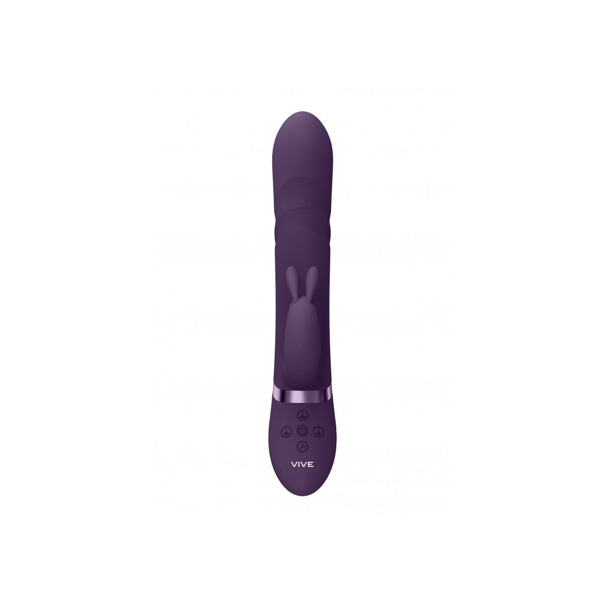 Vibratore vaginale rabbit Vibrating and Rotating Beads, G-Spot Rabbit Purple