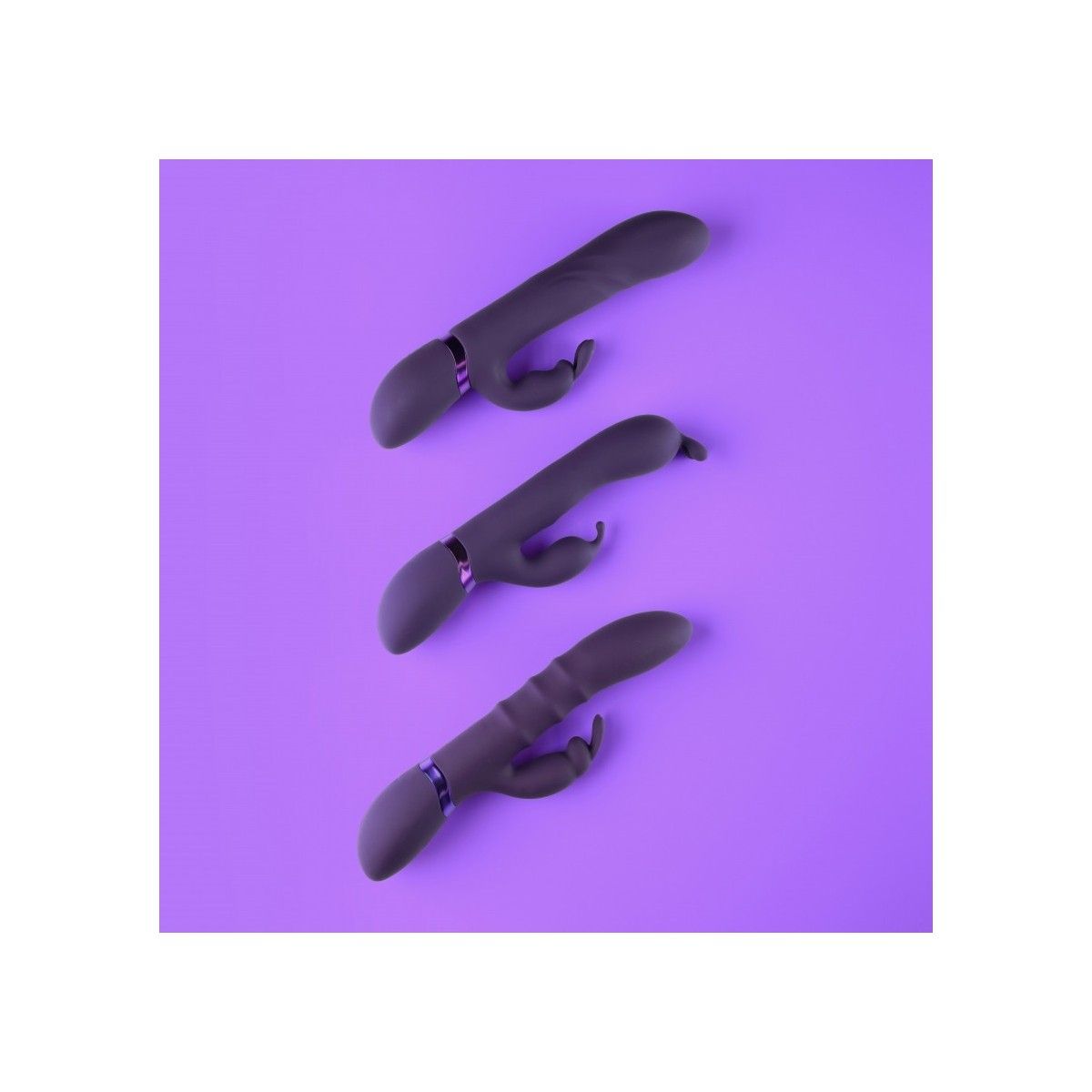 Vibratore vaginale rabbit Vibrating and Rotating Beads, G-Spot Rabbit Purple