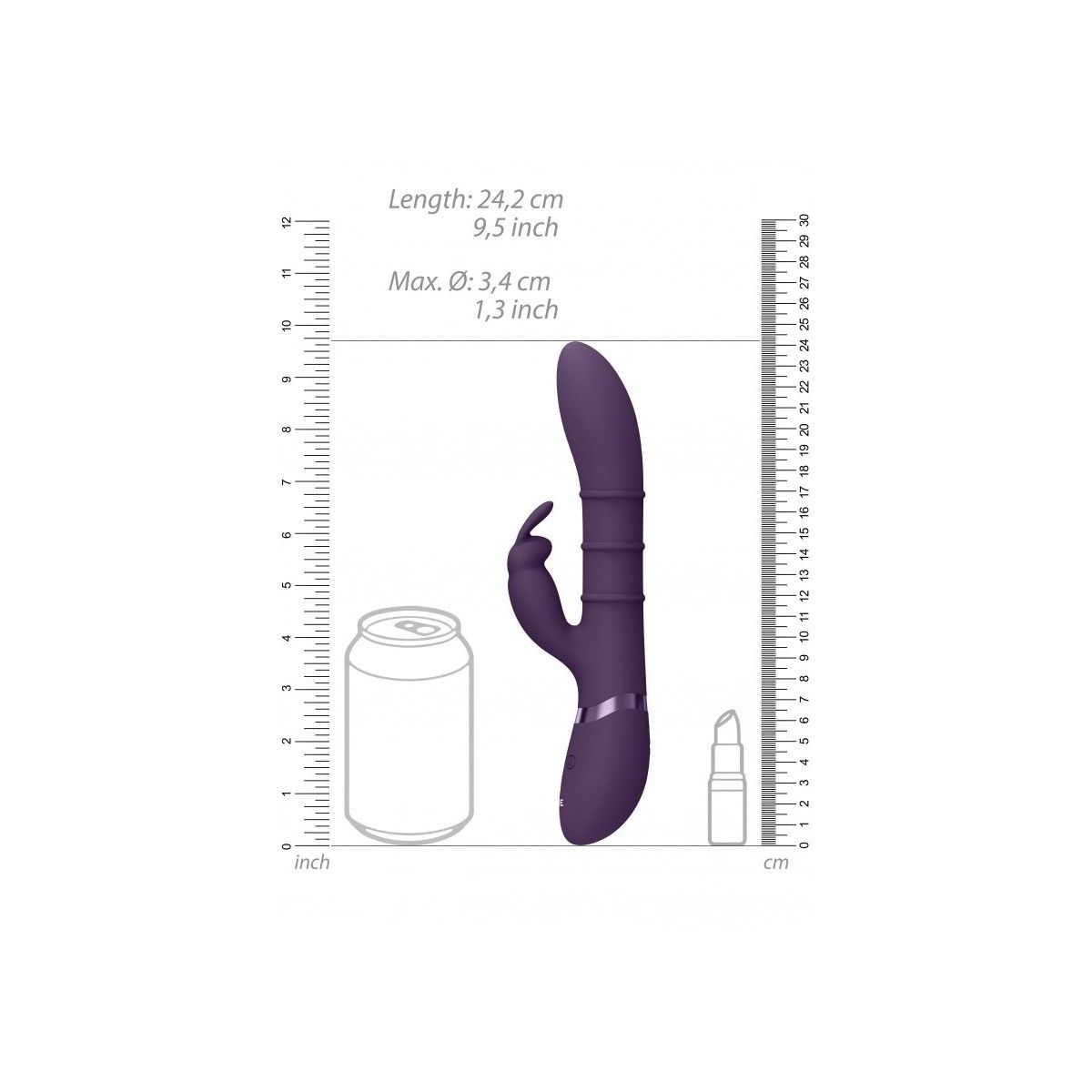 Vibratore vaginale rabbit Stimulating Rings, Vibrating G-Spot Rabbit Purple