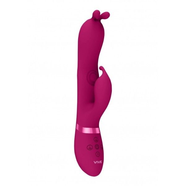 Vibratore rabbit tripla azione Pulse fucsia