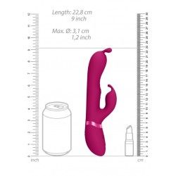 Vibratore rabbit tripla azione Pulse fucsia Vibratore rabbit tripla azione Pulse fucsia
