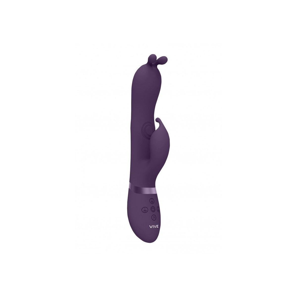 Vibratore vaginale rabbit Triple Action Vibrating Rabbit with PulseWave Shaft Purple