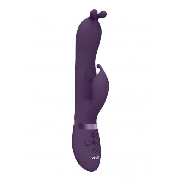 Vibratore rabbit tripla azione Pulse viola