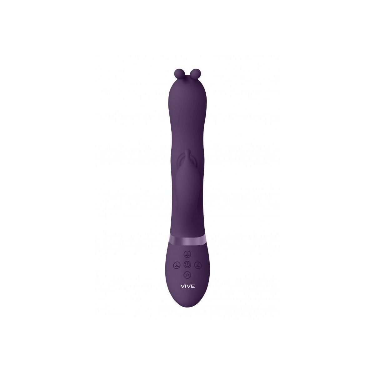 Vibratore vaginale rabbit Triple Action Vibrating Rabbit with PulseWave Shaft Purple