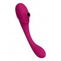 Vibratore vaginale doppia stimolazione fucsia