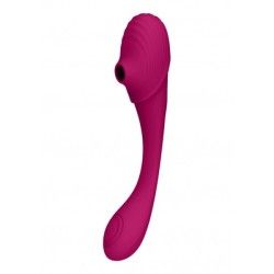 Vibratore vaginale doppia stimolazione fucsia Vibratore vaginale doppia stimolazione fucsia