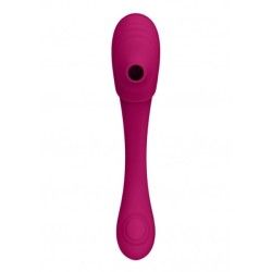 Vibratore vaginale doppia stimolazione fucsia Vibratore vaginale doppia stimolazione fucsia