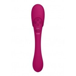 Vibratore vaginale doppia stimolazione fucsia Vibratore vaginale doppia stimolazione fucsia