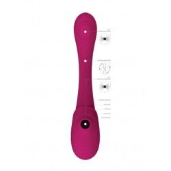 Vibratore vaginale doppia stimolazione fucsia Vibratore vaginale doppia stimolazione fucsia