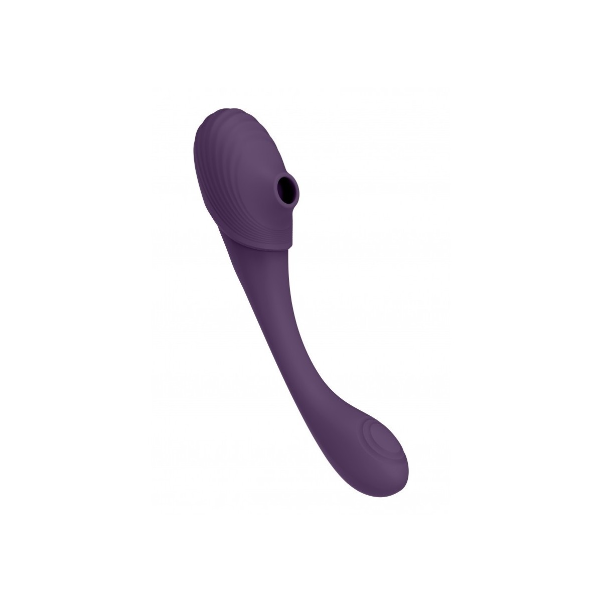 Vibratore vaginale Double Ended Pulse Wave Air-Wave Bendable Vibrator Purple