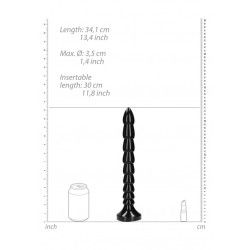 Dildo Anale Stacked Snake 34 cm nero Dildo Anale Stacked Snake 34 cm nero