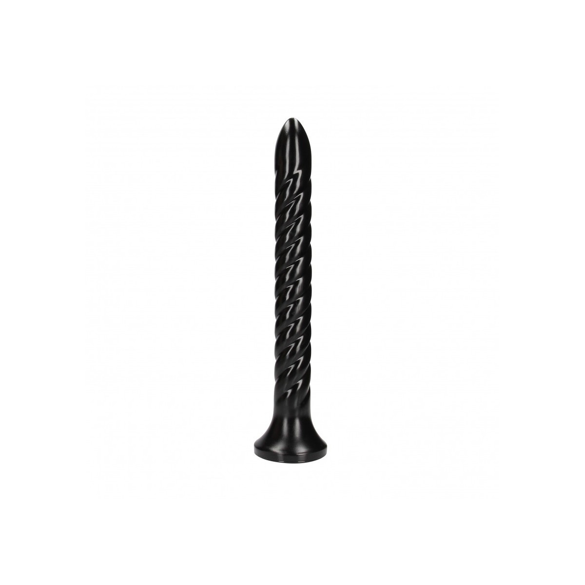 Fallo anale con ventosa Swirled Anal Snake 12''/ 30 cm Black