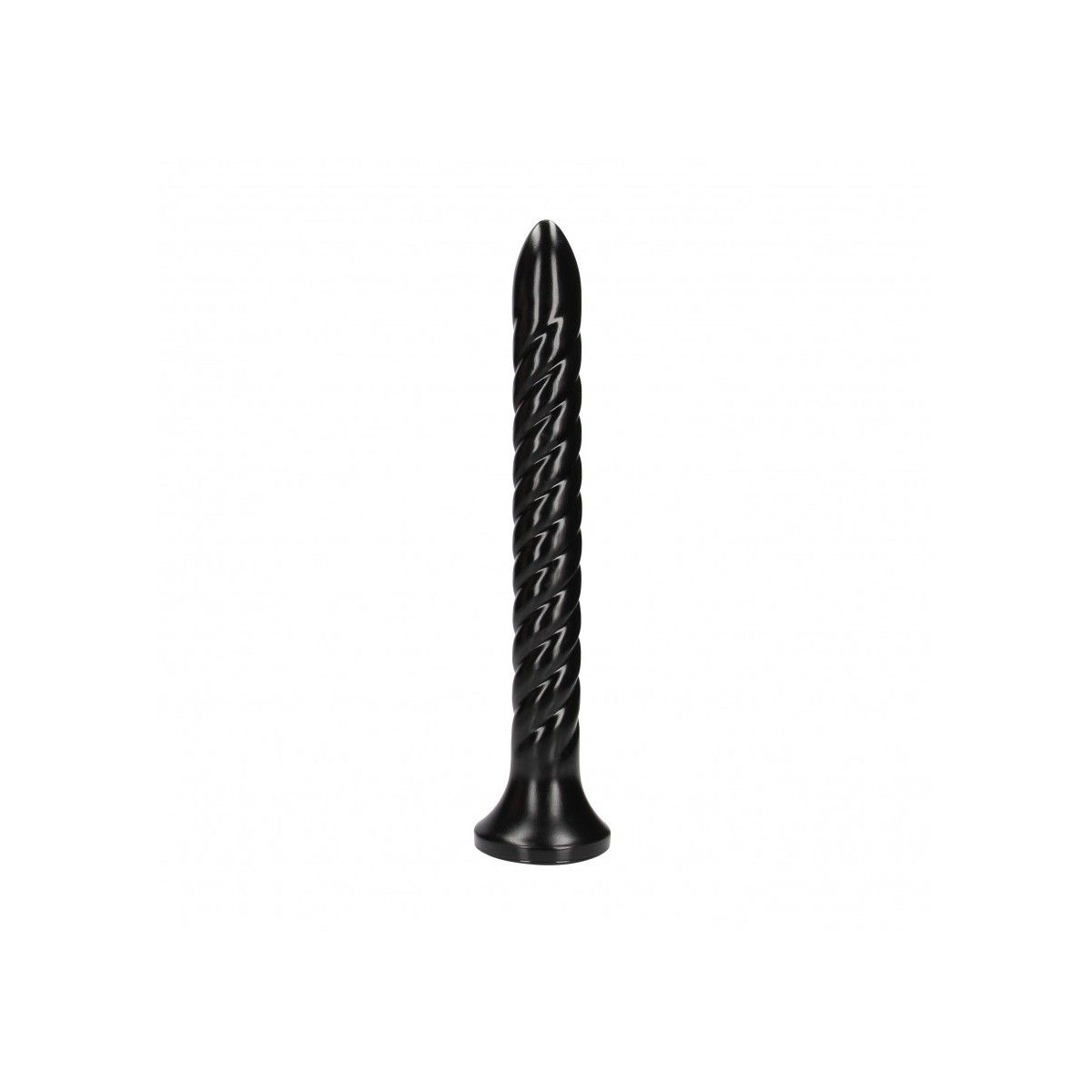 Fallo anale con ventosa Swirled Anal Snake 12''/ 30 cm Black