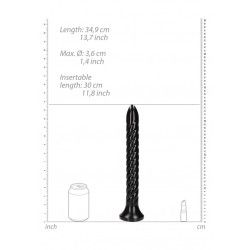 Dildo anale Swirled Snake 35 cm nero Dildo anale Swirled Snake 35 cm nero