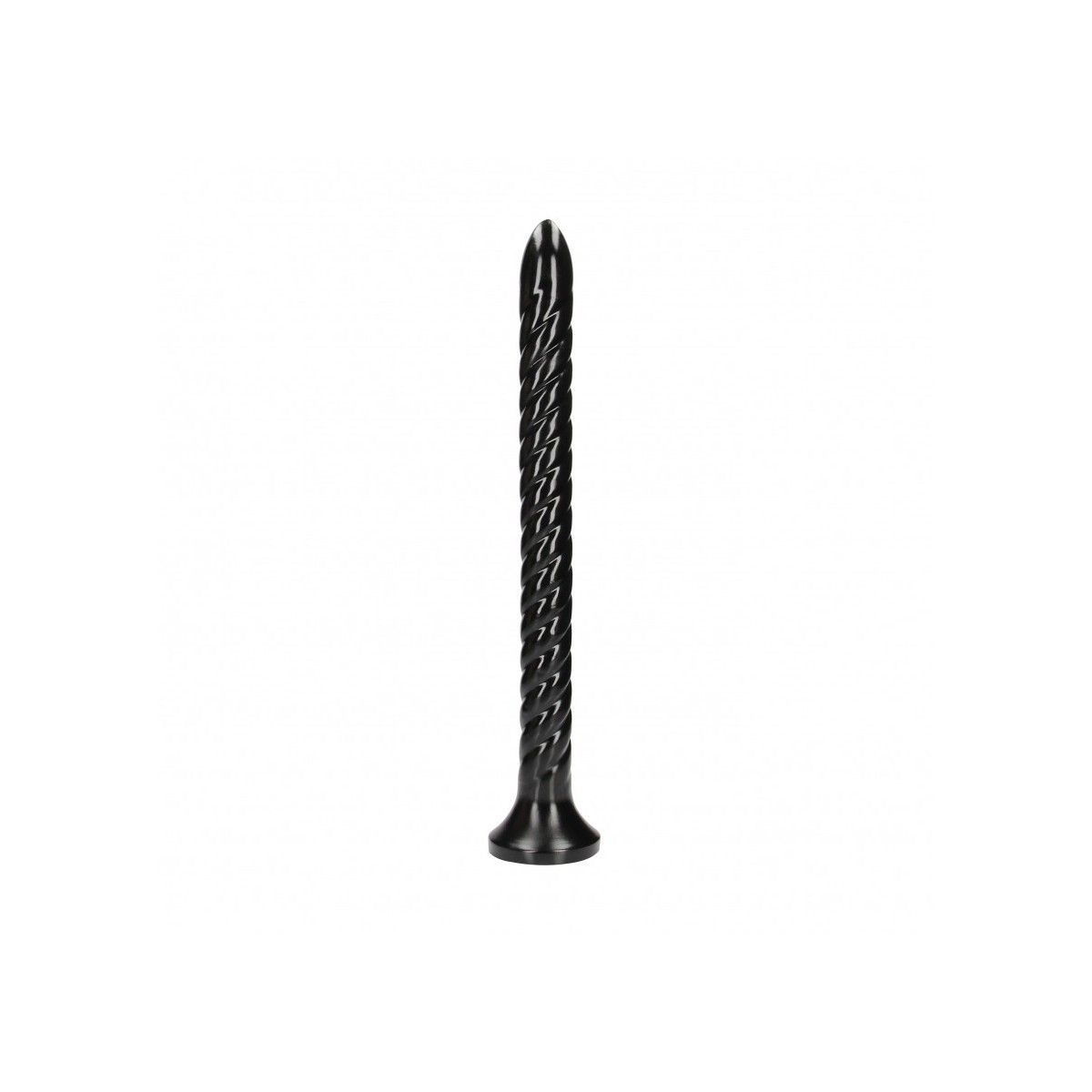 Fallo anale con ventosa Swirled Anal Snake 16''/ 40 cm Black