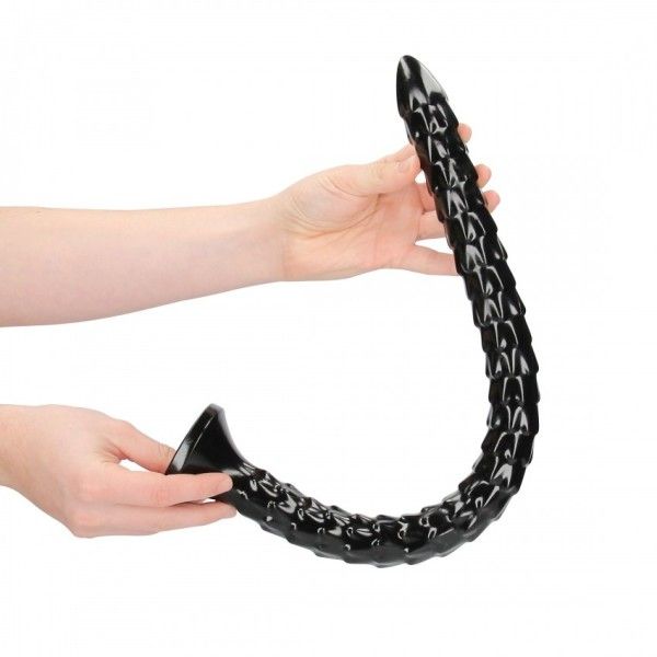 Dildo anale Scaled Snake 55 cm nero