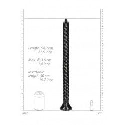 Dildo anale Swirled Snake 55 cm nero Dildo anale Swirled Snake 55 cm nero