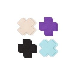 Copri-capezzoli croce 4 paia mix color var.1 Copri-capezzoli croce 4 paia mix color var.1