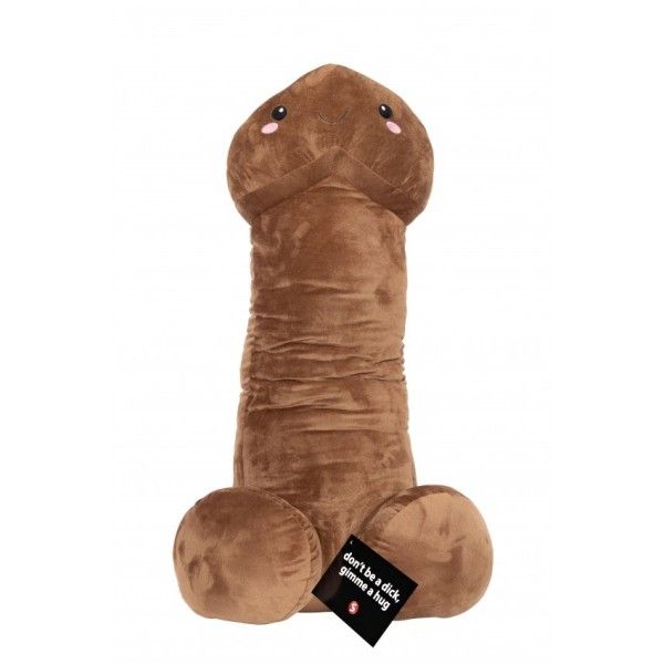 Pene Peluche penis plushie 100 cm marrone