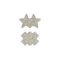 Copri-capezzoli croce e stella silver 2 paia