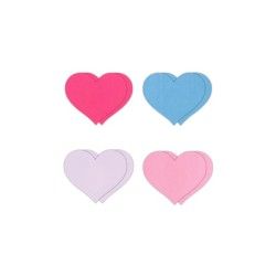 Copri-capezzoli cuore 4 paia mix color var.2 Copri-capezzoli cuore 4 paia mix color var.2