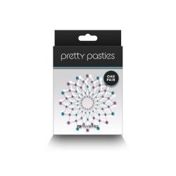 Copri-capezzoli strass Pasties Charm III blu Copri-capezzoli strass Pasties Charm III blu