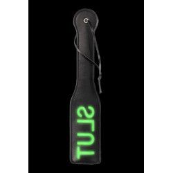 Sculacciatore Paddle Slut nero/verde fluo Sculacciatore Paddle Slut nero/verde fluo