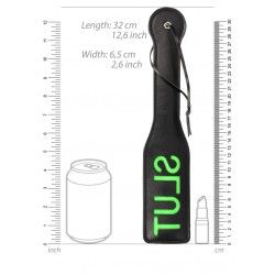 Sculacciatore Paddle Slut nero/verde fluo Sculacciatore Paddle Slut nero/verde fluo