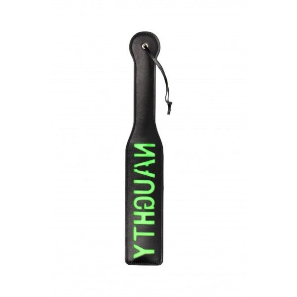 Sculacciatore Paddle Naughty nero/verde fluo