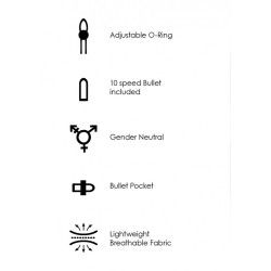 Culotte per strap-on con mini vibratore Culotte per strap-on con mini vibratore