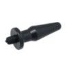 Plug anale vibrante 12,4 cm Large nero Plug anale vibrante 12,4 cm Large nero