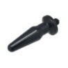 Plug anale vibrante 12,4 cm Large nero Plug anale vibrante 12,4 cm Large nero