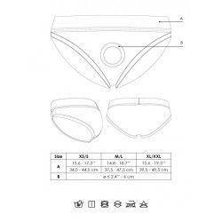 Slip per strap-on con mini vibratore Slip per strap-on con mini vibratore