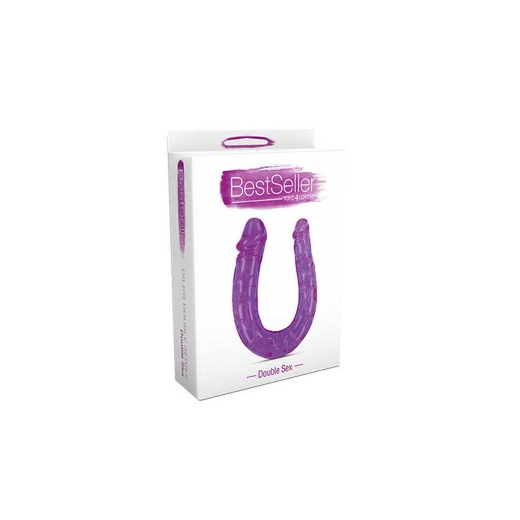 Fallo doppio double dildo purple