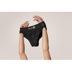Slip con vibrazione per dildo strapon nero Slip con vibrazione per dildo strapon nero
