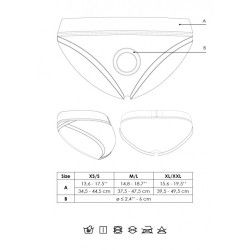 Slip con vibrazione per dildo strapon nero Slip con vibrazione per dildo strapon nero