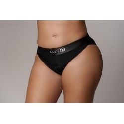 Slip con vibrazione per dildo strapon nero Slip con vibrazione per dildo strapon nero