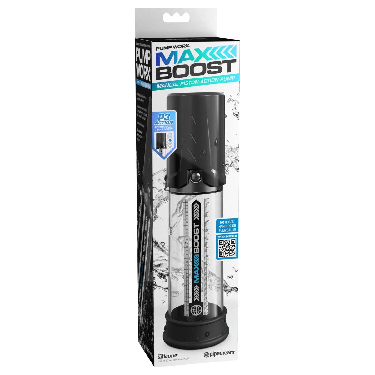 Pompa per pene Pump Worx Max Boost black