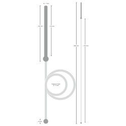 Dilatatore uretrale cavo cannuccia e tubo Dilatatore uretrale cavo cannuccia e tubo