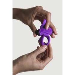 Anello fallico doppio vibrante Lastic viola Anello fallico doppio vibrante Lastic viola