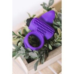 Anello fallico doppio vibrante Lastic viola Anello fallico doppio vibrante Lastic viola