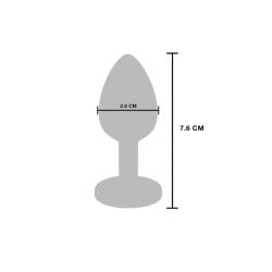 Plug Anale The Glider Small vibrante metallo Plug Anale The Glider Small vibrante metallo