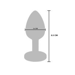 Plug Anale The Glider Medium vibrante metallo Plug Anale The Glider Medium vibrante metallo