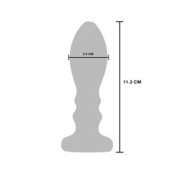 Plug Anale Spirale vibrante in metallo Large Plug Anale Spirale vibrante in metallo Large