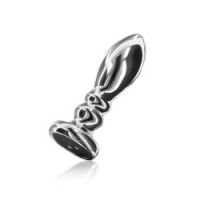 Plug Anale Spirale vibrante in metallo Large