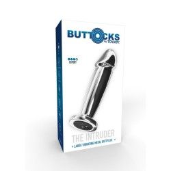 Plug Anale Dildo vibrante in metallo Large Plug Anale Dildo vibrante in metallo Large